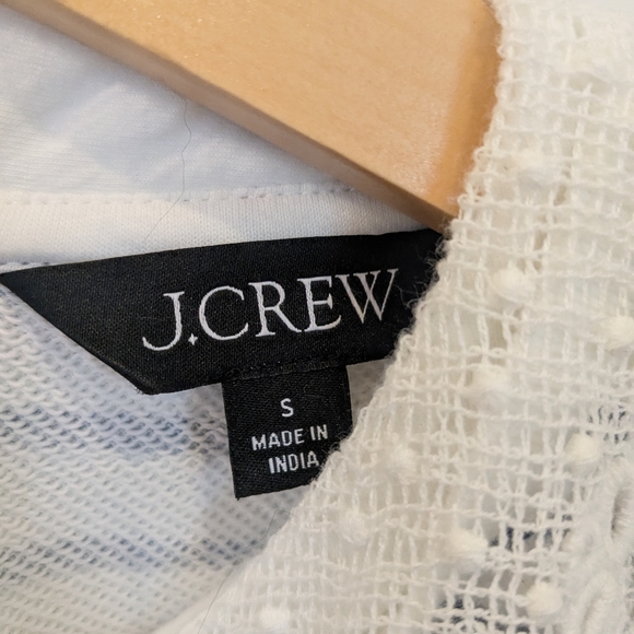 J.Crew French terry sweatshirt with lace trim, Size Small - Picture 5 of 6